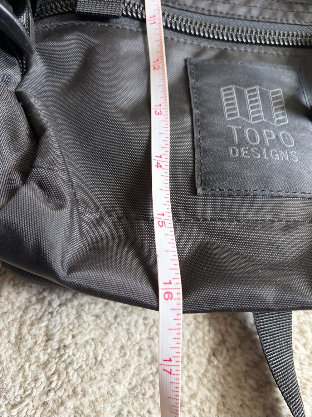 Topo Designs Rover Mini Black Roll-Top Backpack - Picture 9 of 9